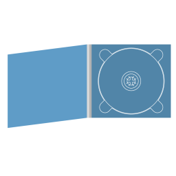 Digipack CD 4 полосы 1 трей (справа)