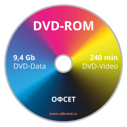 Тиражирование DVD 10 дисков (Офсет) 9,4 Гб