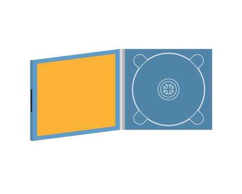 Digipack CD 4 полосы 1 трей с буклетом (вклеенным) на магните