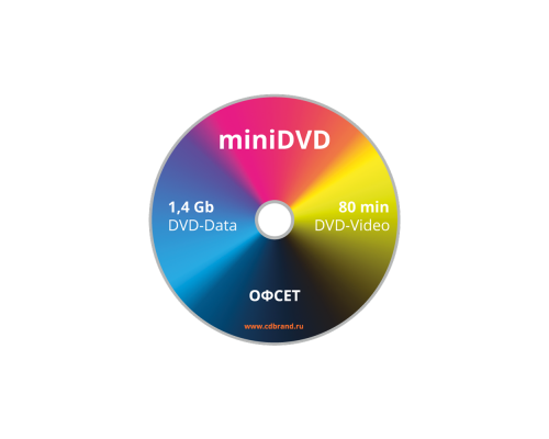 Печать на miniDVD-R дисках (Офсет)