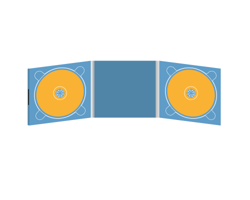 Digipack CD 6 полос 2 трея (слева / справа) на магните