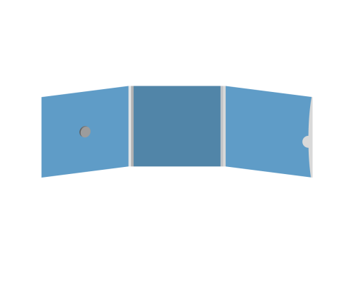 DigiFix CD 6 полос 1 спайдер (слева) с вырезом под визитку (справа)