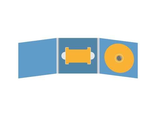 DigiFix CD 6 полос 1 спайдер (справа) с вырезом под визитку (в центре)