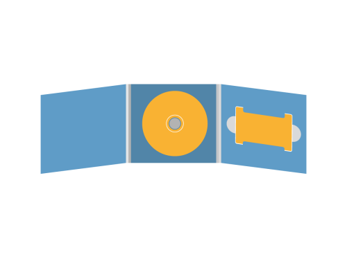 DigiFix CD 6 полос 1 спайдер (в центре) с вырезом под визитку (справа)