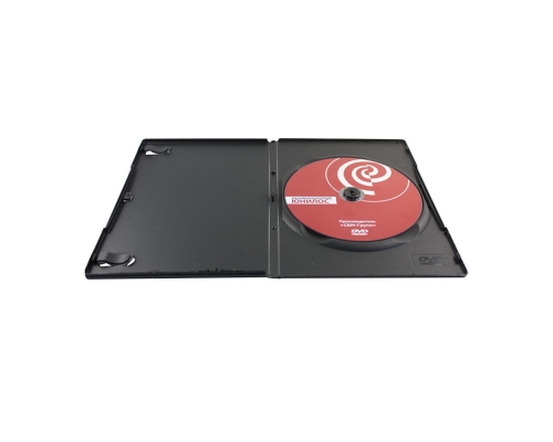 Amarey Box DVD черный (9mm) на 1 диск с высоким хабом